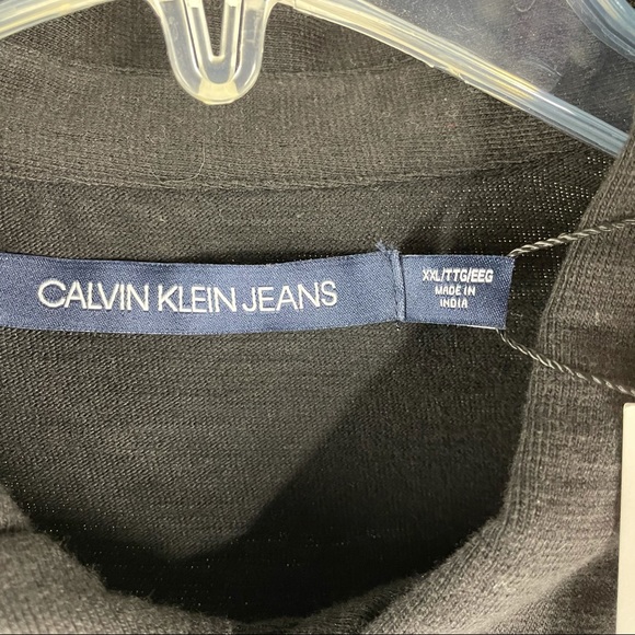 Calvin Klein Colorblocked Black Polo Shirt XXL - Picture 5 of 12